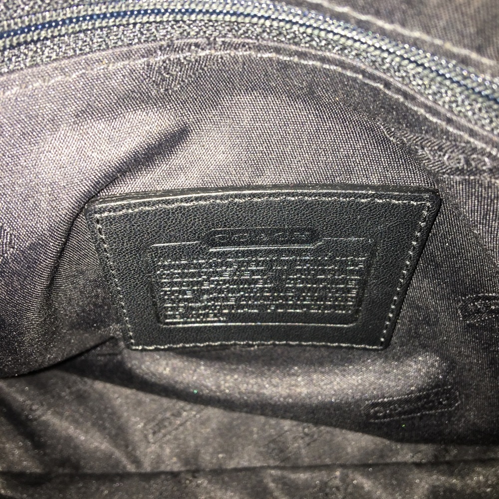 COACH Black Leather Cosmetic Pouch - Picture 12 of 13